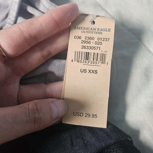 AMERICAN EAGLE Soft n Sexy Tie Dye Tank Ombre Grey Blue XXS NWT AE - Picture 4 of 9